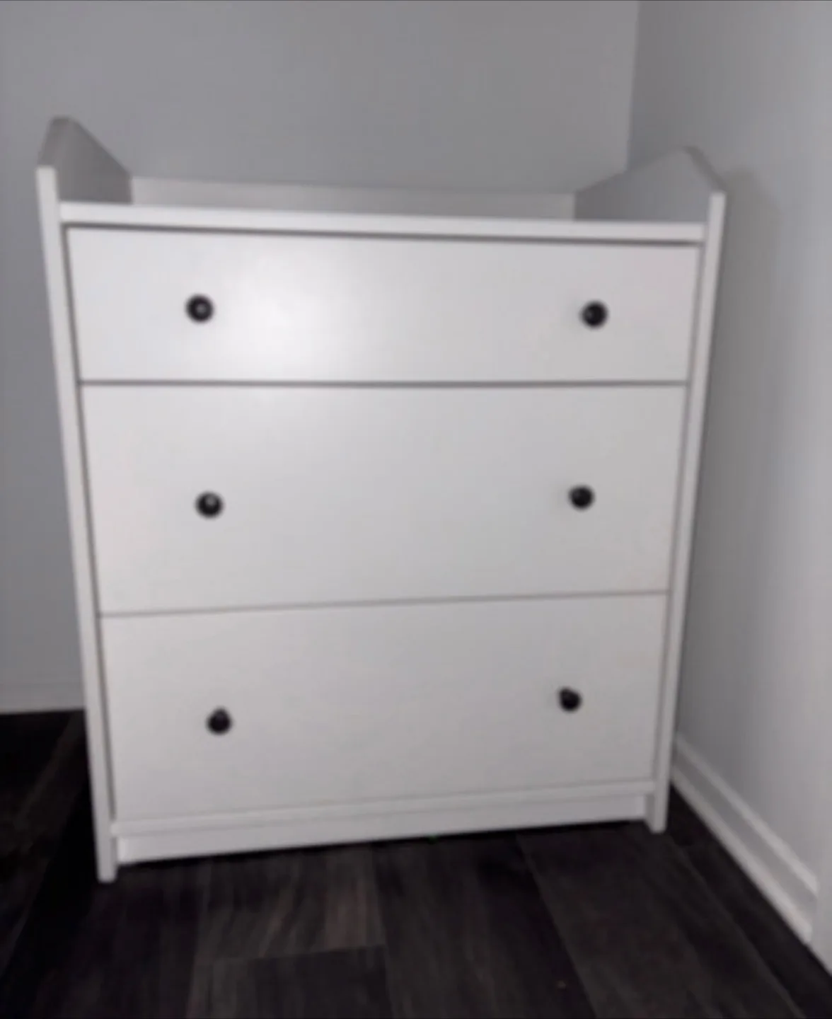 IKEA White 3-Drawer Dresser thumbnail