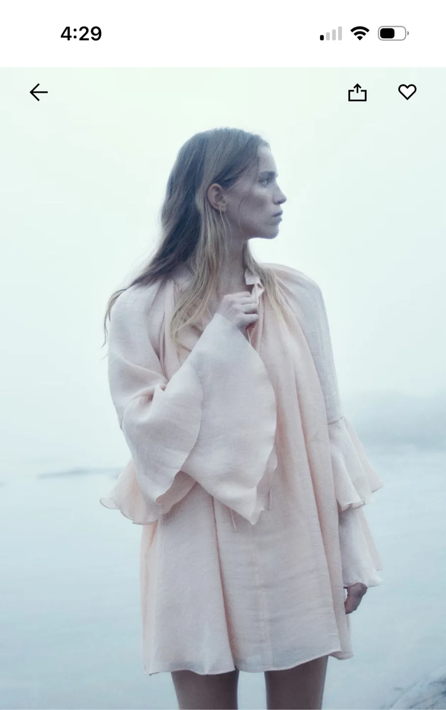 H&M Blouse with Bell Sleeves size L image indicator(5)