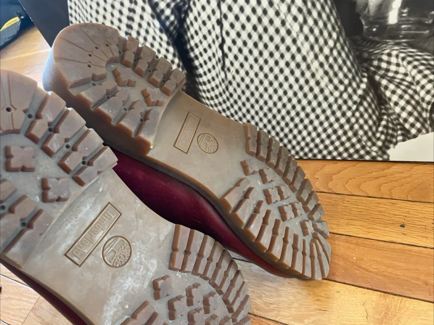 Timberland Boots, Size 13M, Burgundy image indicator(3)