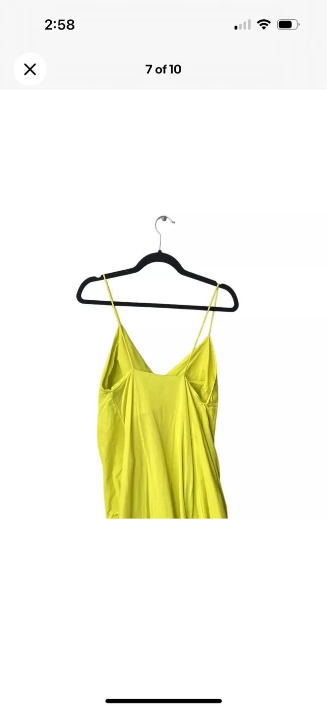 Neon Yellow Zara knotted Dress S image indicator(6)