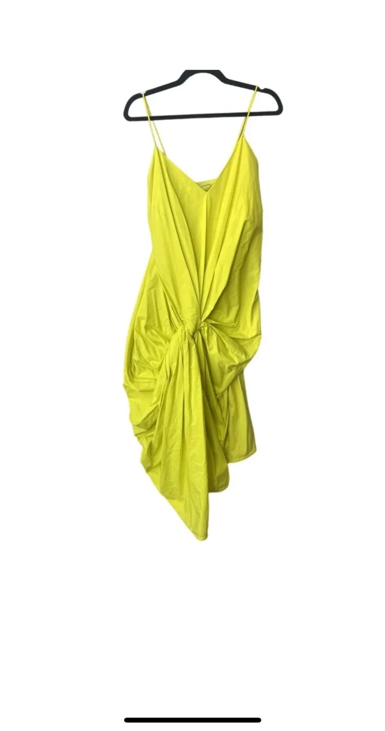 Neon Yellow Zara knotted Dress S image indicator(2)