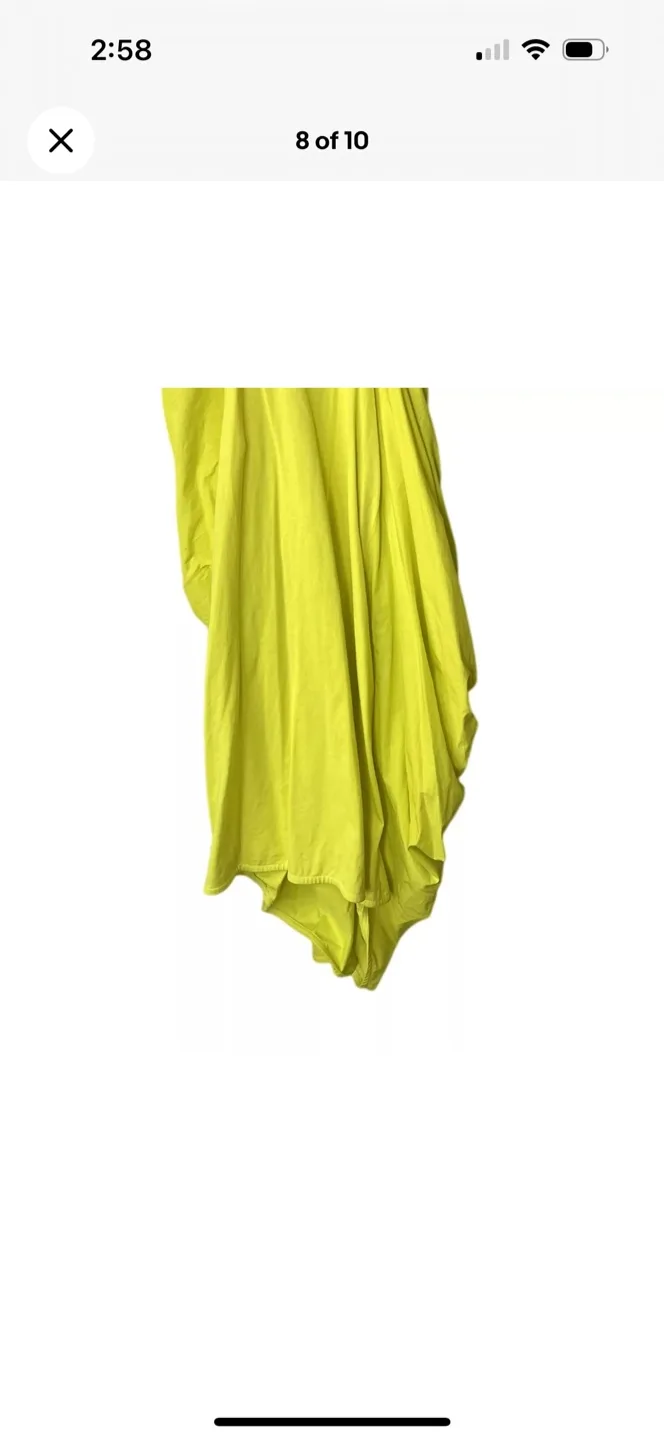 Neon Yellow Zara knotted Dress S image indicator(7)