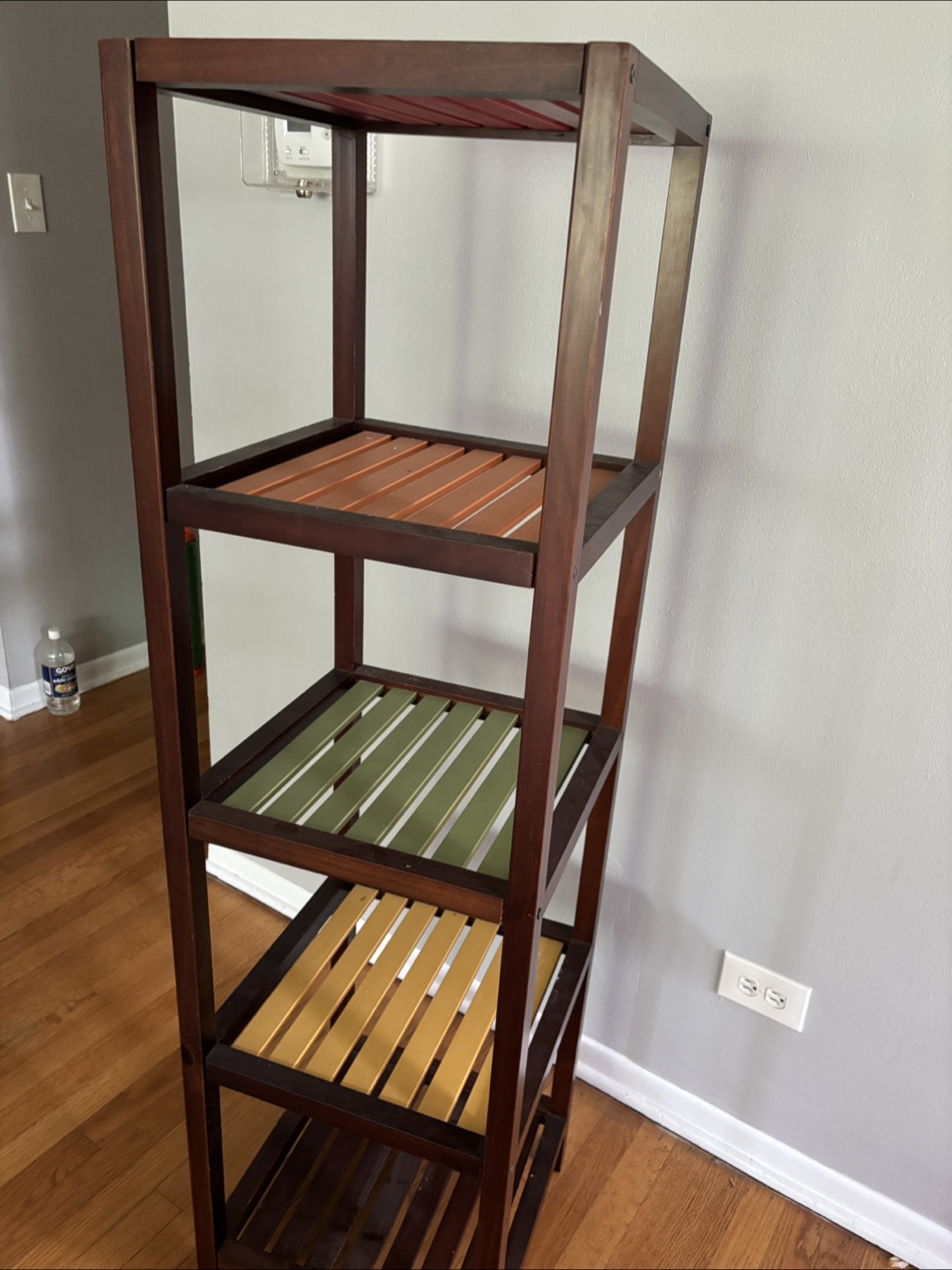 Wooden Shelf Rack - Brown - photo 4
