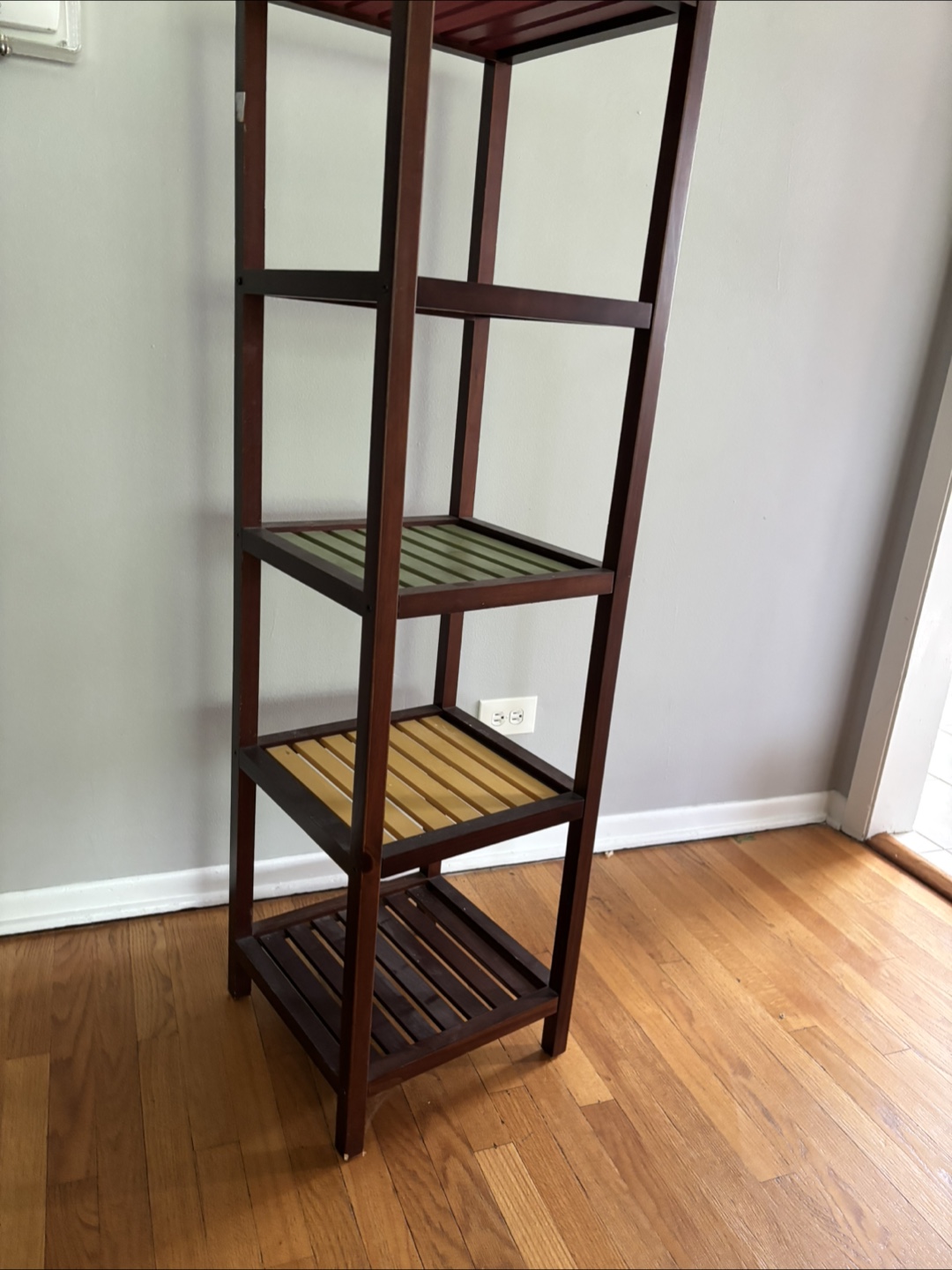 Wooden Shelf Rack - Brown