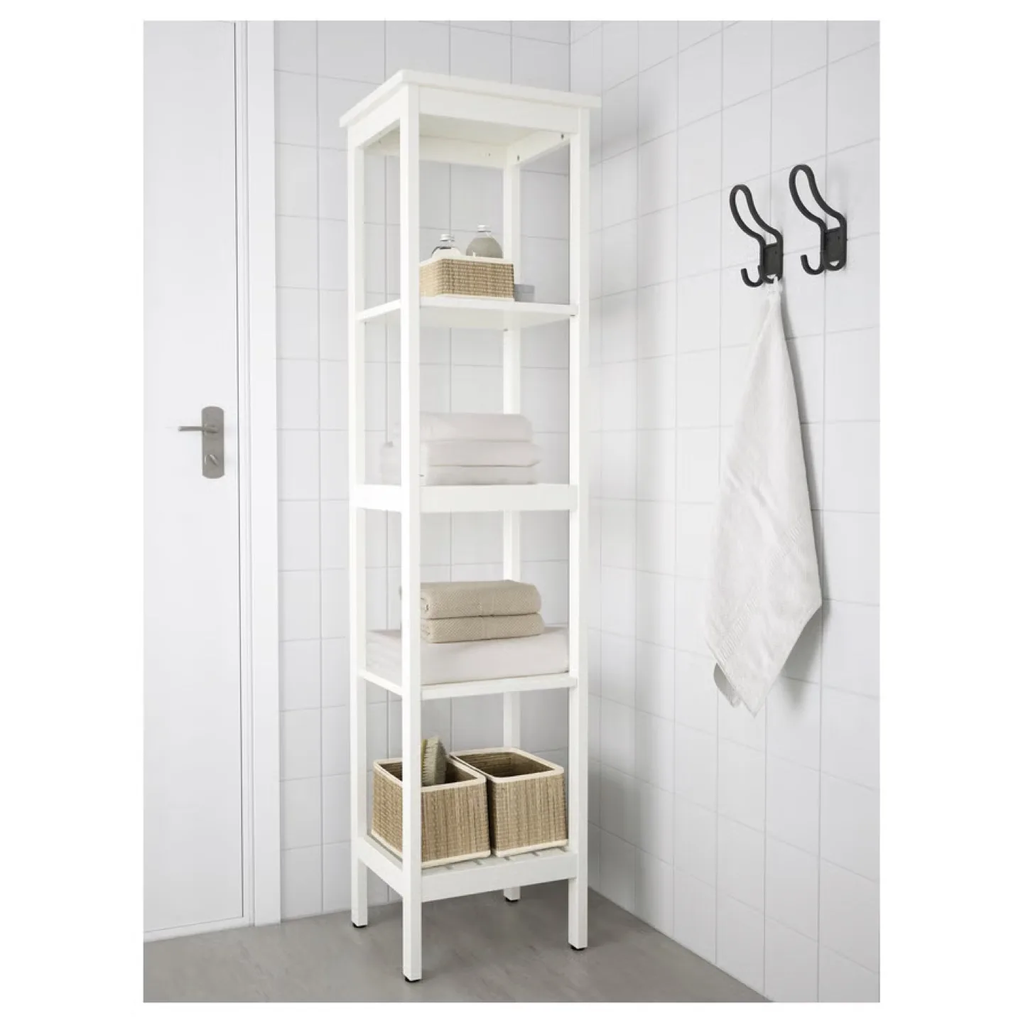 IKEA HEMNES Shelf Unit – White, Solid Wood (42x172 cm) thumbnail