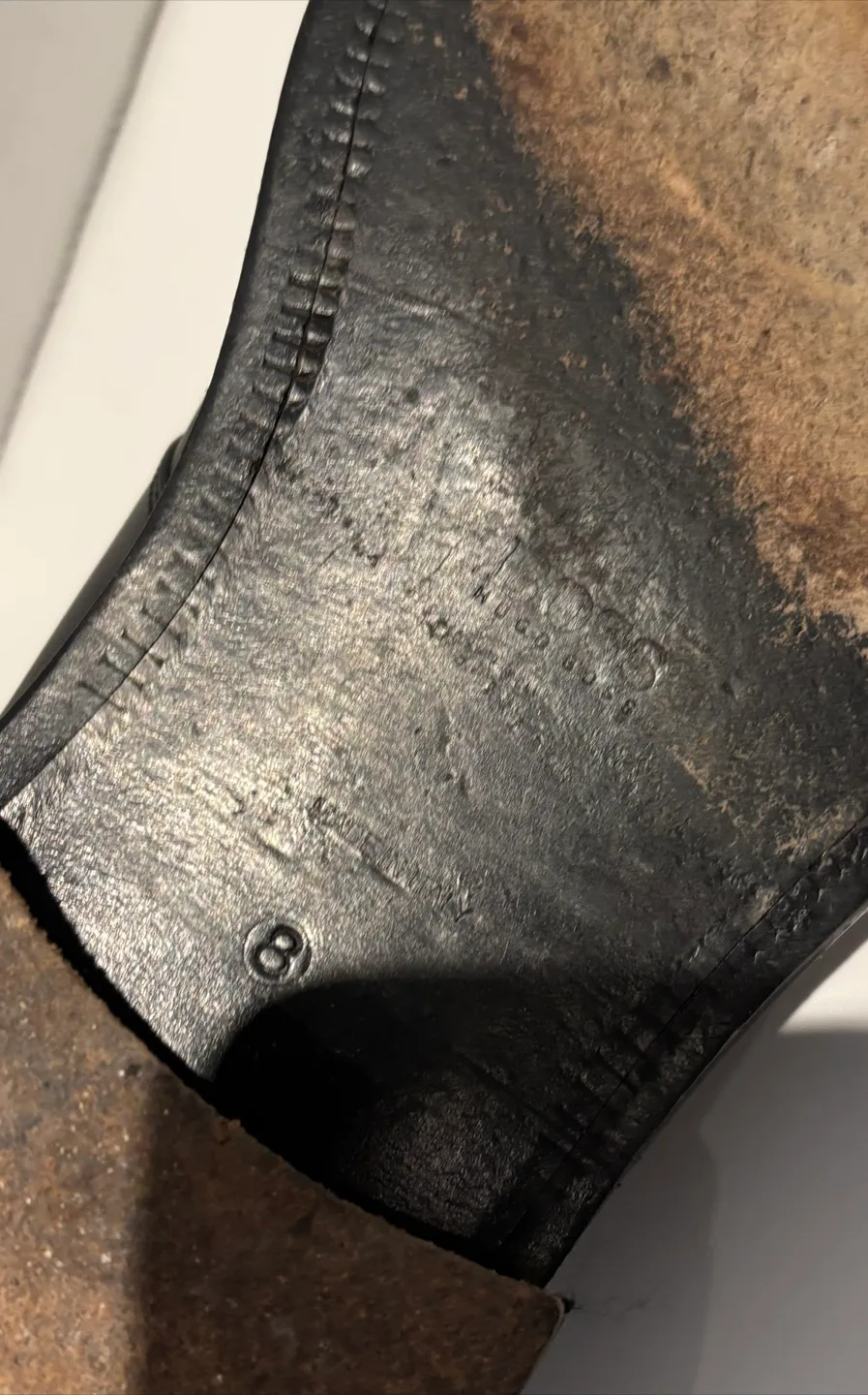 Men's Boss Hugo Boss Black Leather Buckle Shoes Size 8 US image indicator(6)