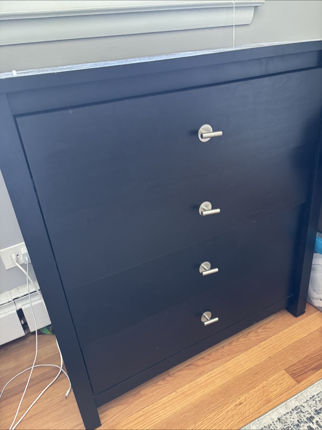 Black 4-Drawer Dresser