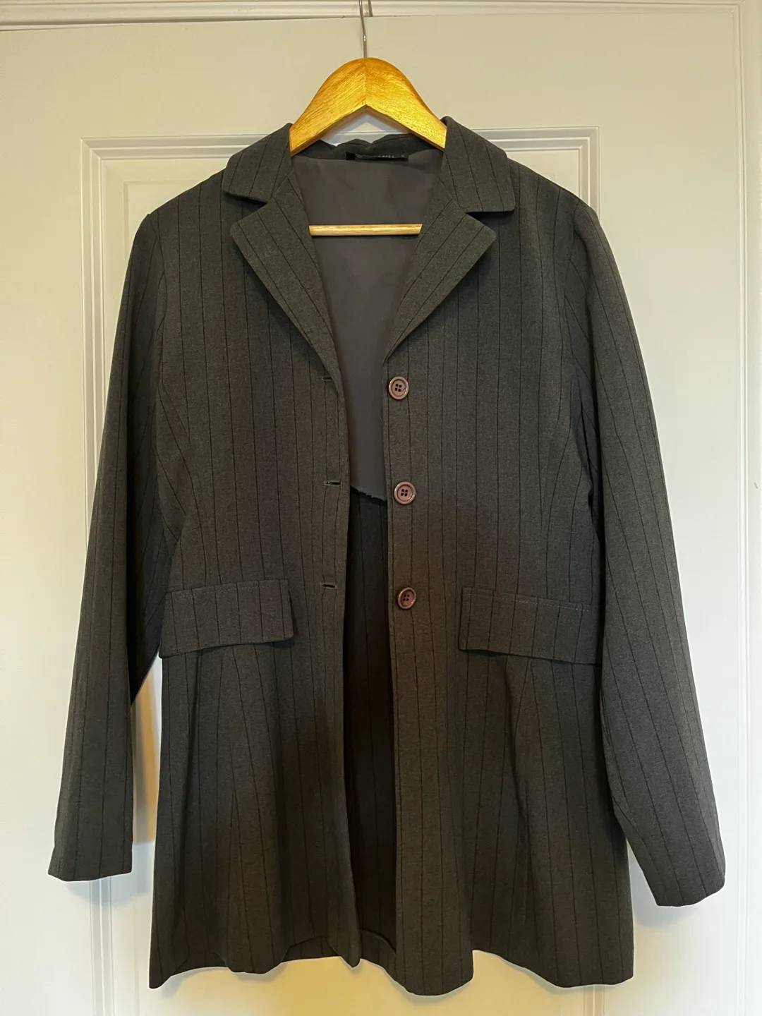 Striped Grey Blazer thumbnail