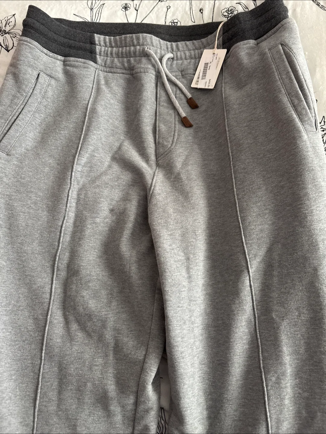NEW with tags Designer Luxury Fradi Grey Sweatpants - XL image indicator(3)