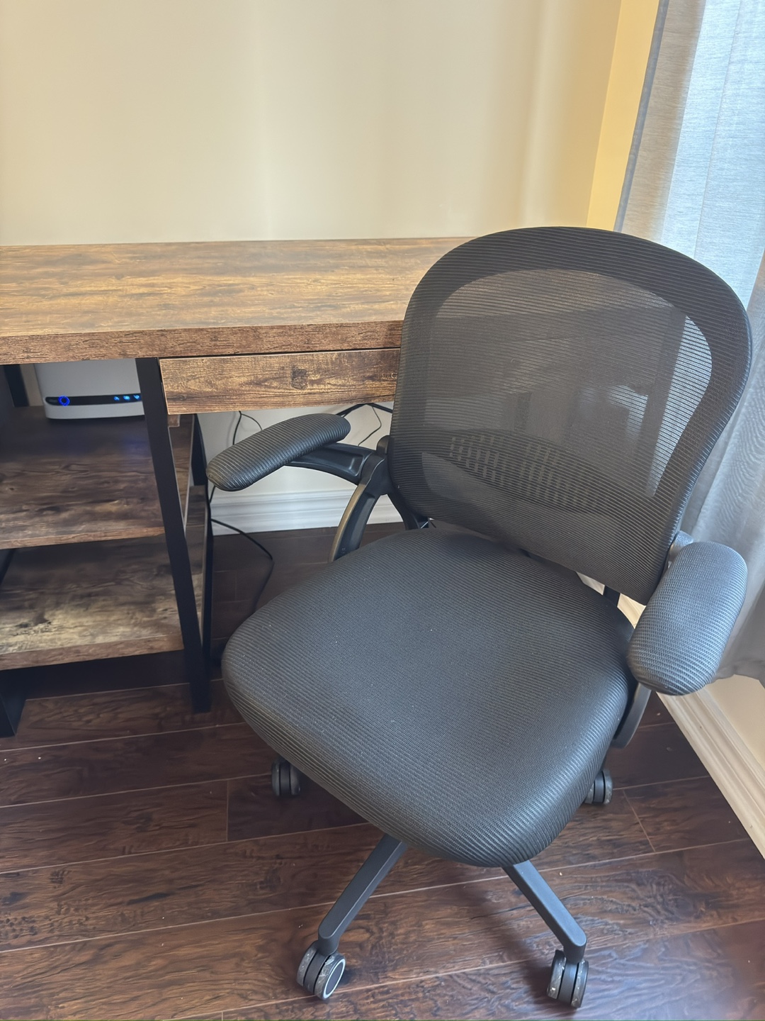 Wood & Metal Desk with Shelves - photo 3
