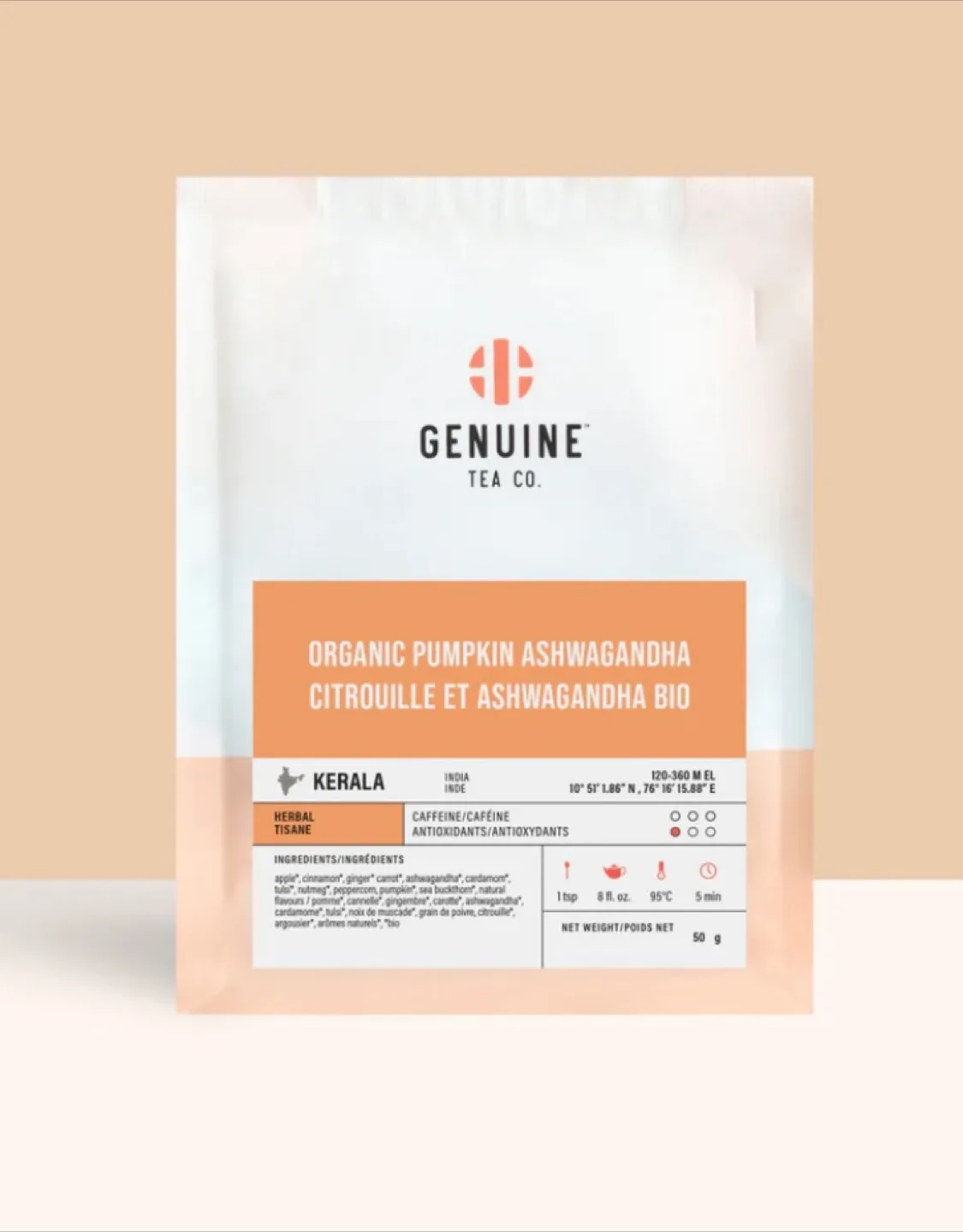 Genuine Tea Co. Organic Pumpkin Ashwagandha Tea thumbnail