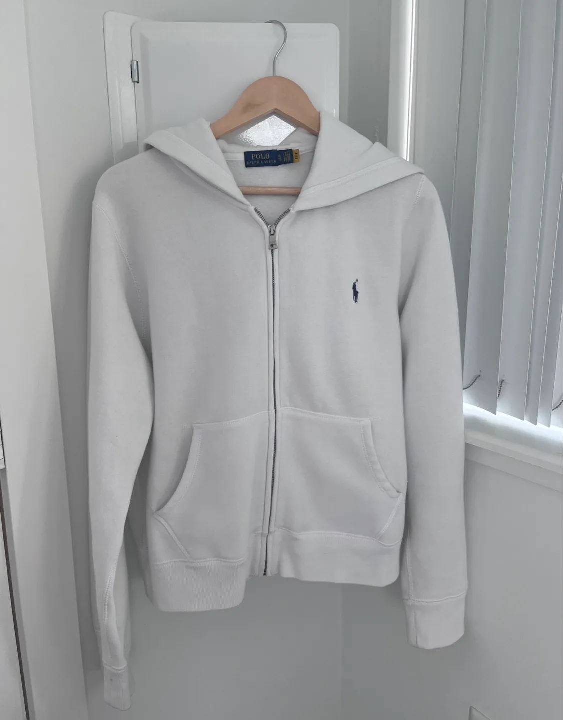 Polo Ralph Lauren White Zip-Up Hoodie thumbnail