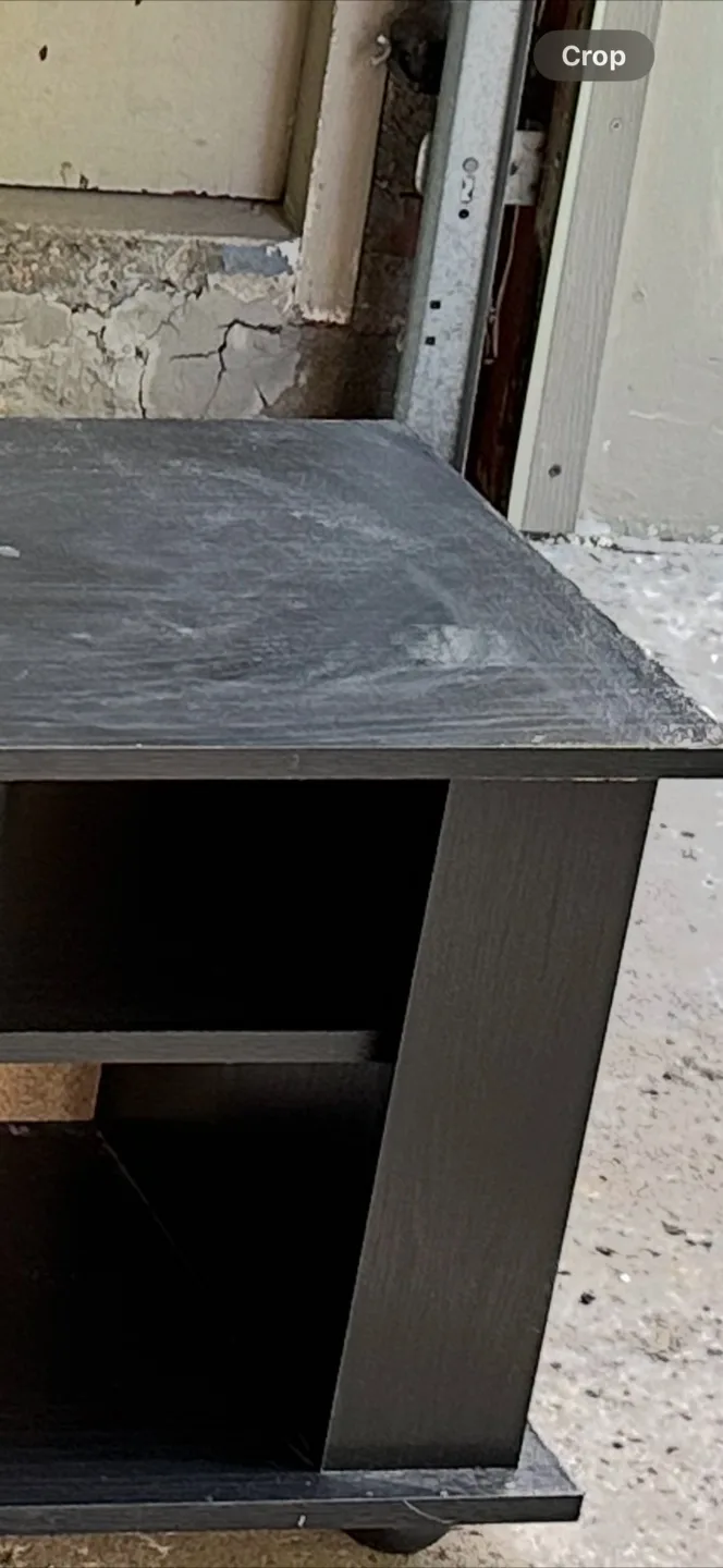 Black TV Stand with Shelves thumbnail