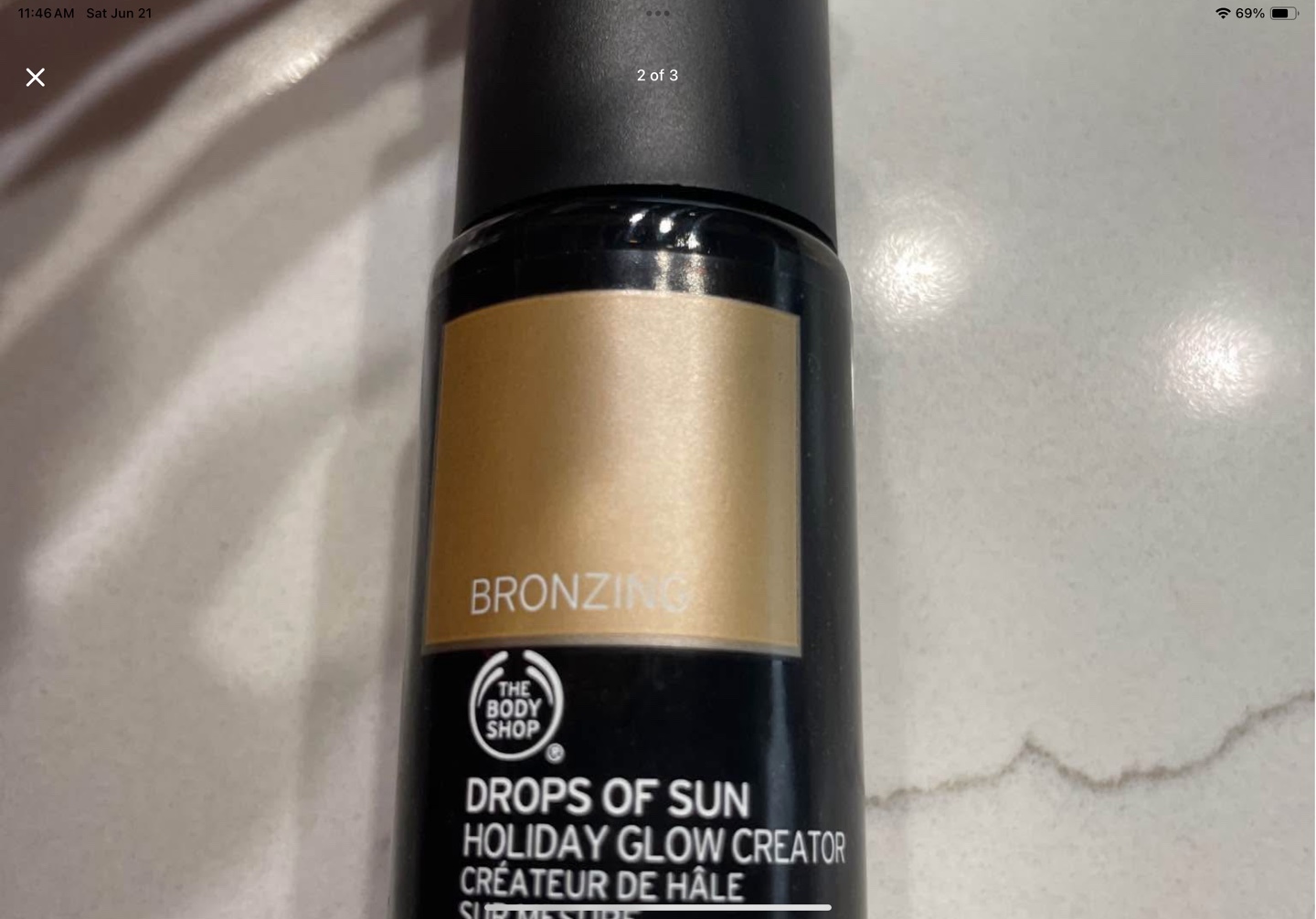 BODY SHOP Drops of Sun tan tint