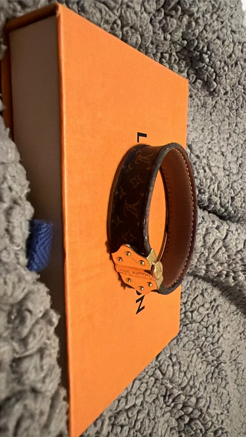 Louis Vuitton Nano Monogram Leather Bracelet thumbnail
