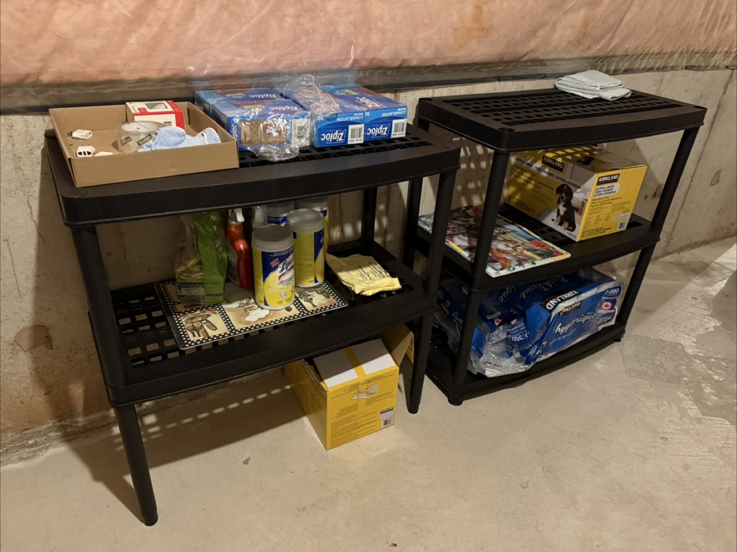 Black Plastic Shelving Unit - photo 2