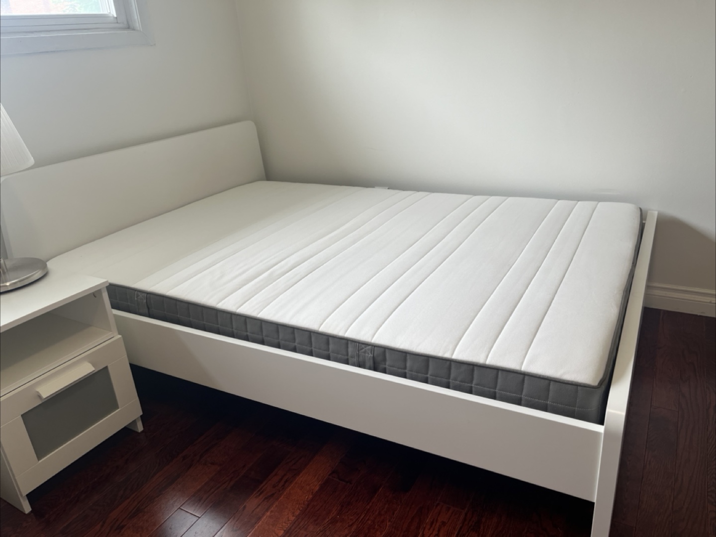 IKEA Mattress and bed frame - White - photo 2