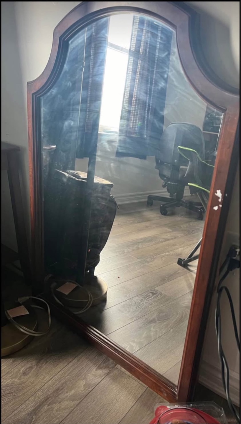 Framed Wooden Mirror
