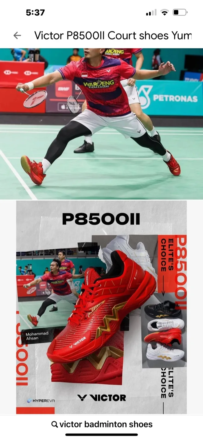 Victor P8500II Badminton Shoes - US Men's 8.5 thumbnail