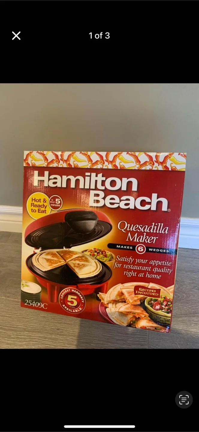 Hamilton Beach Quesadilla Maker - Makes 6 Wedges thumbnail