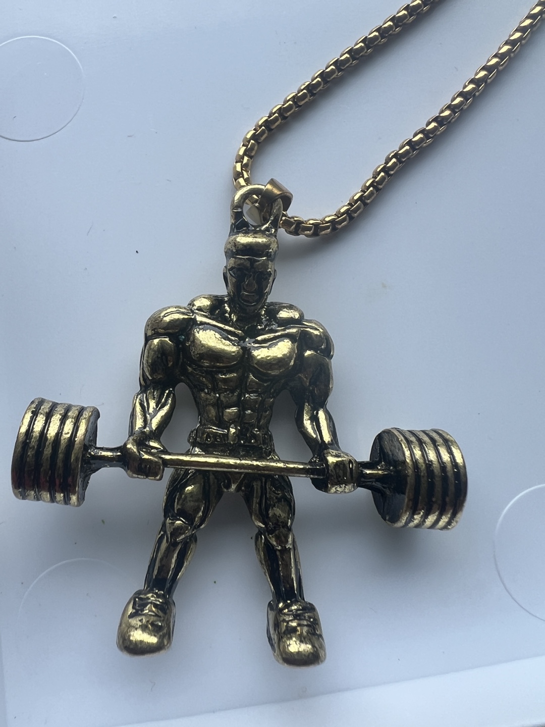 Weightlifter Pendant Necklace - photo 3