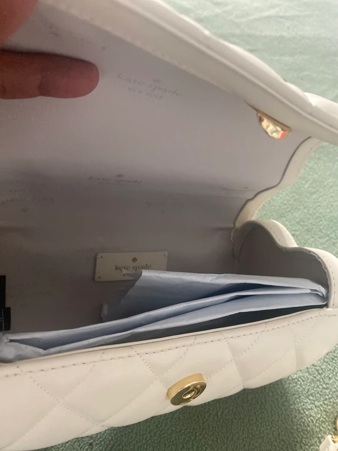 Kate Spade Pink Quilted Leather Handbag image indicator(7)