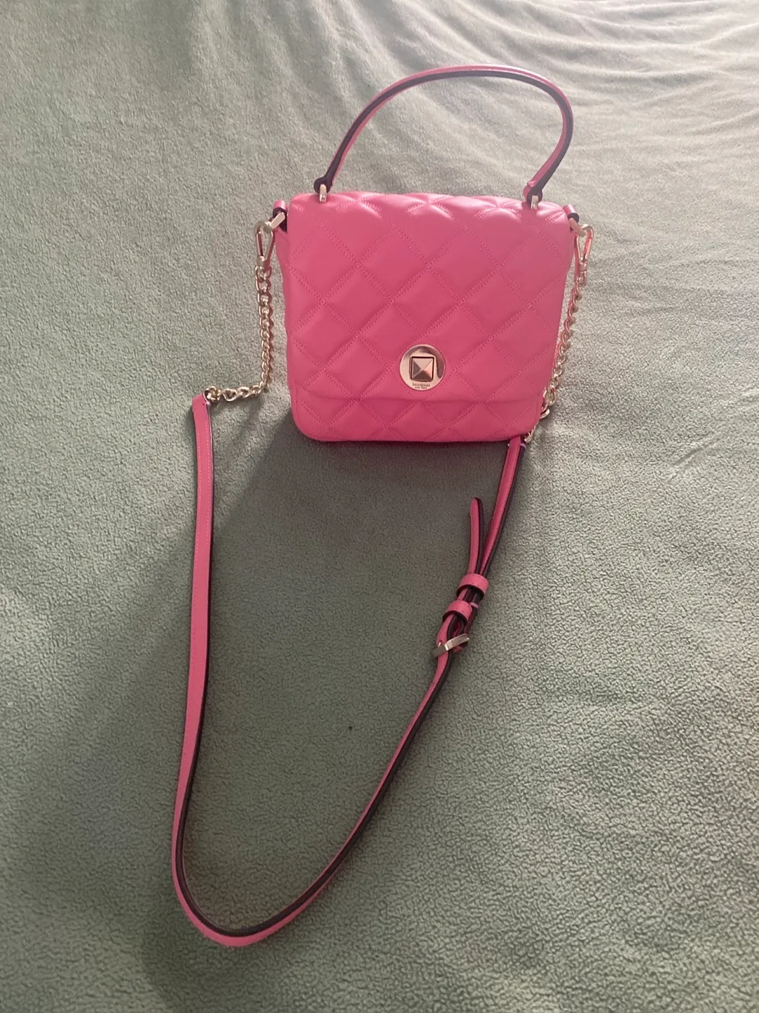 Kate Spade Pink Quilted Leather Handbag image indicator(4)