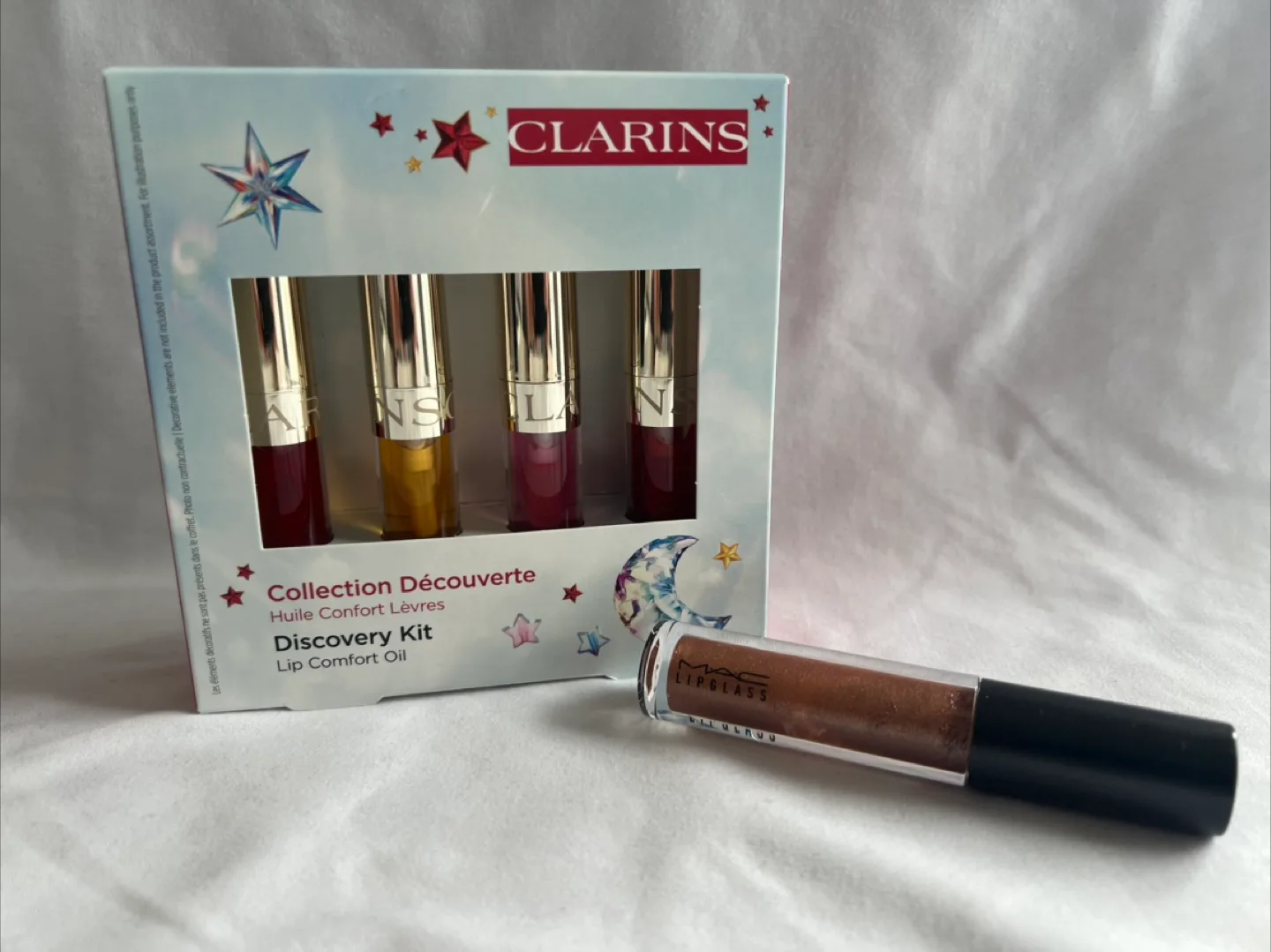 Clarins Lip Comfort Oil Discovery Kit + MAC Lipglass thumbnail