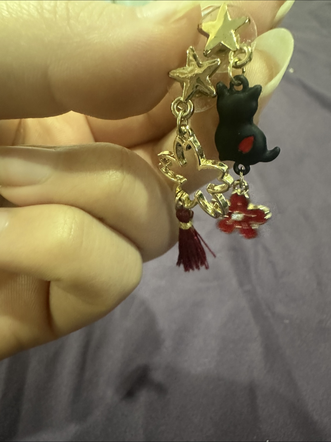 Cute Asymmetrical Cat Earrings - photo 2