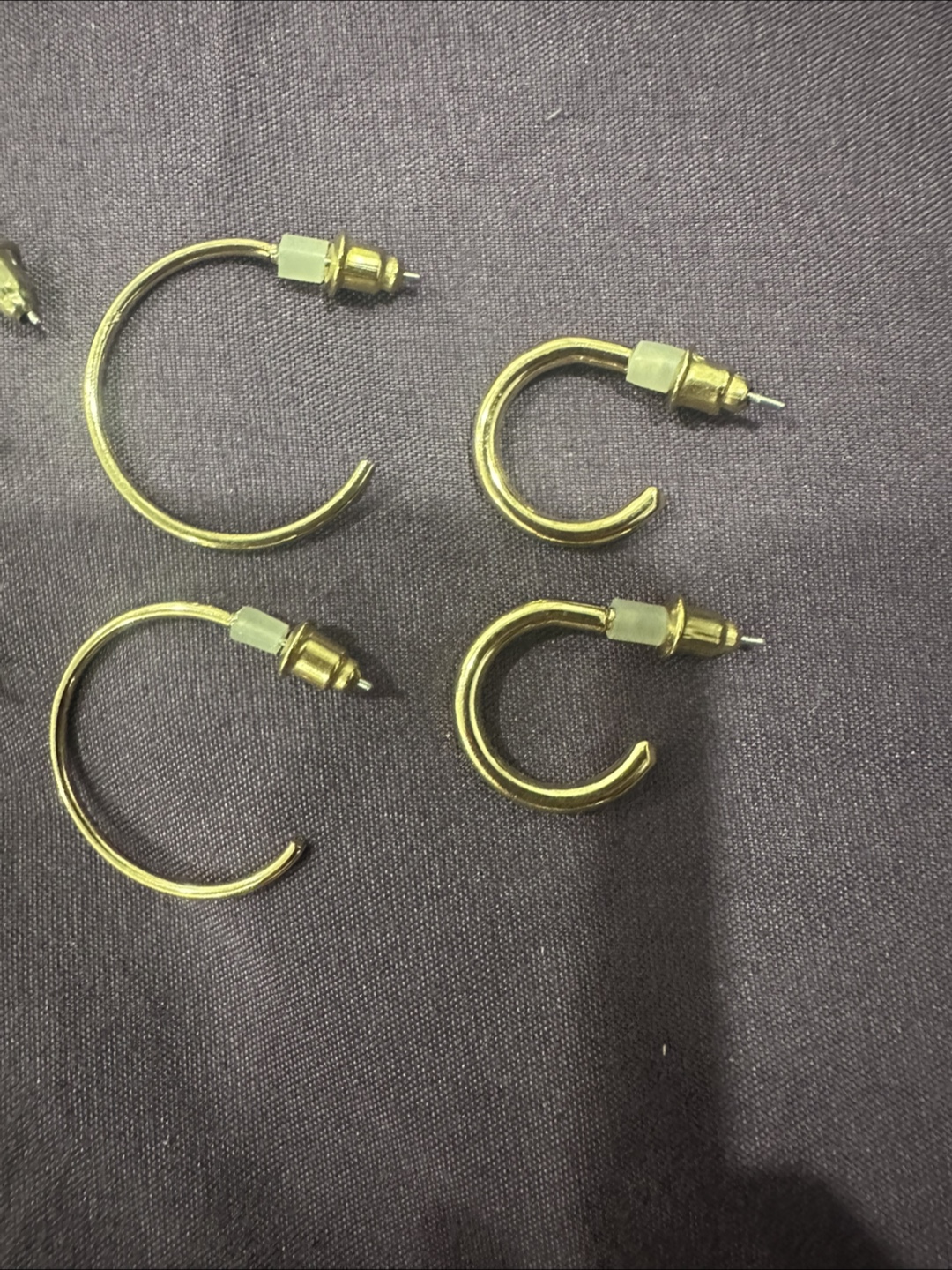 Gold Hoop Earrings - Assorted Sizes - photo 3