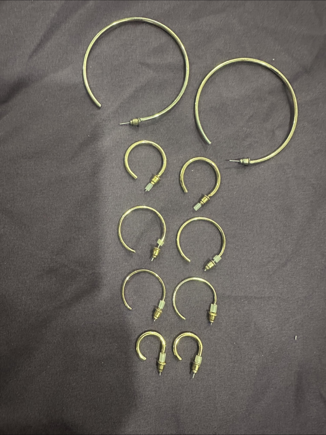Gold Hoop Earrings - Assorted Sizes