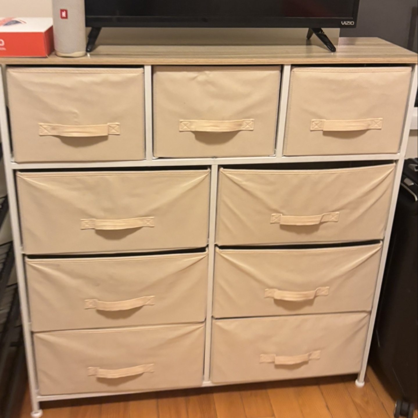 Storage Dresser with Fabric Drawers
