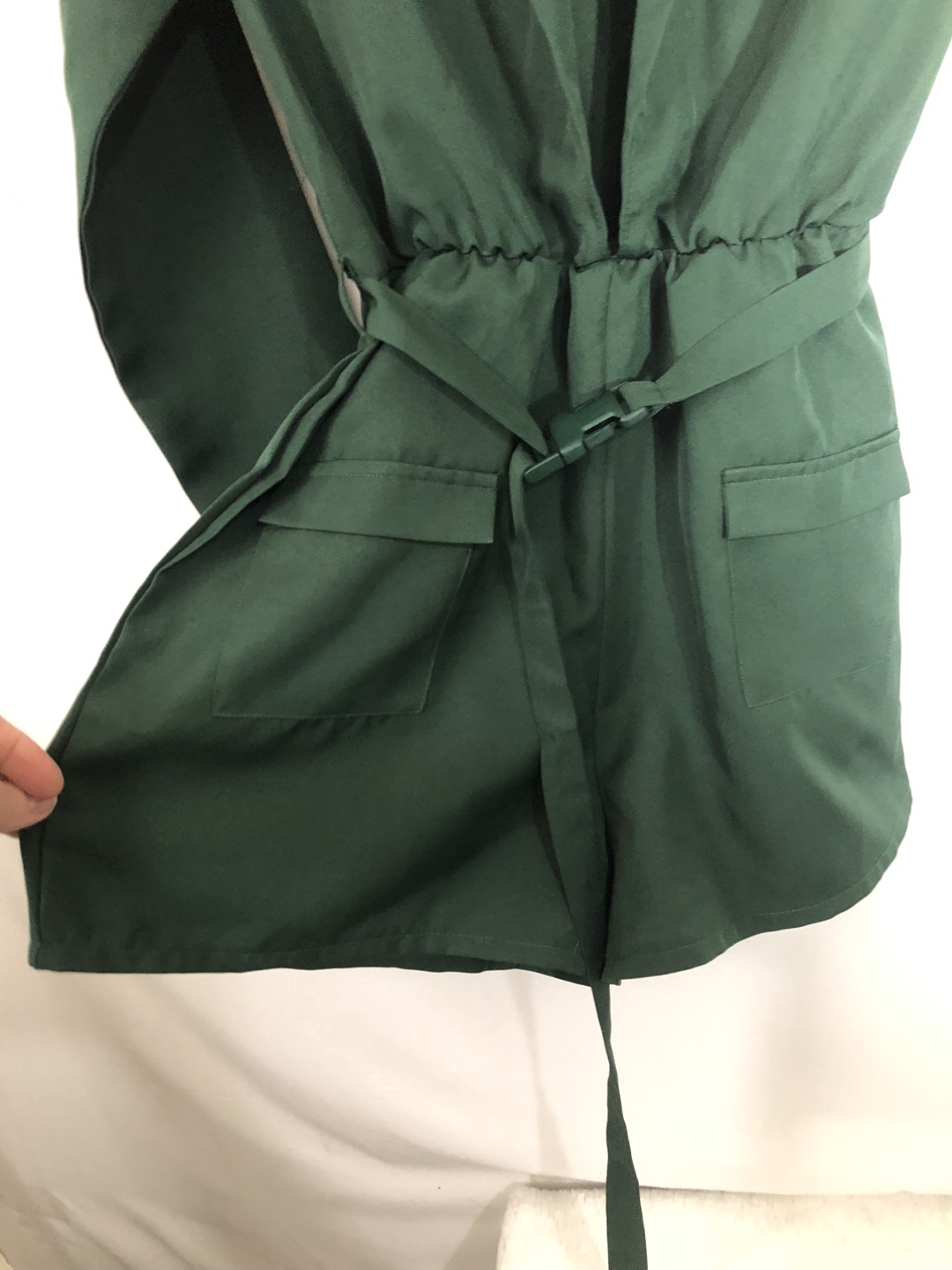 Women’s Green One Piece Jumpsuit / Shorts. Size 6. Brand New - photo 2