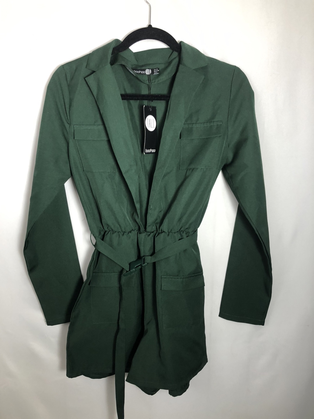 Women’s Green One Piece Jumpsuit / Shorts. Size 6. Brand New