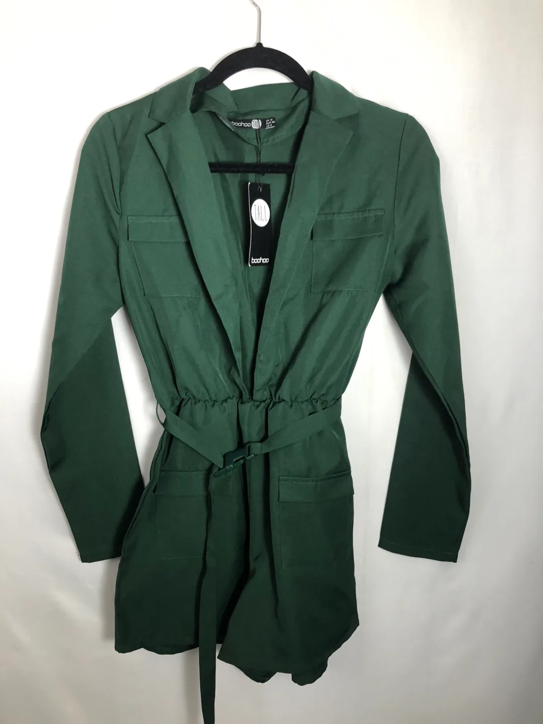 Women’s Green One Piece Jumpsuit / Shorts. Size 6. Brand New thumbnail