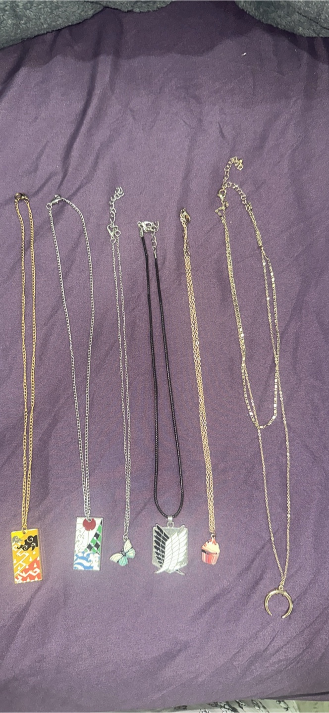 Anime and other necklaces