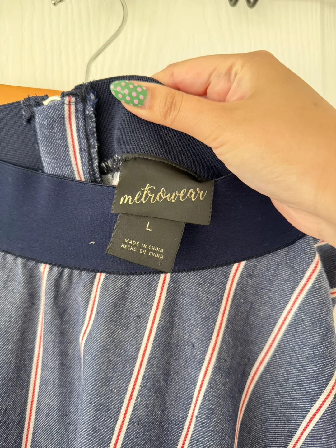 Blue Striped Circle Skirt image indicator(4)