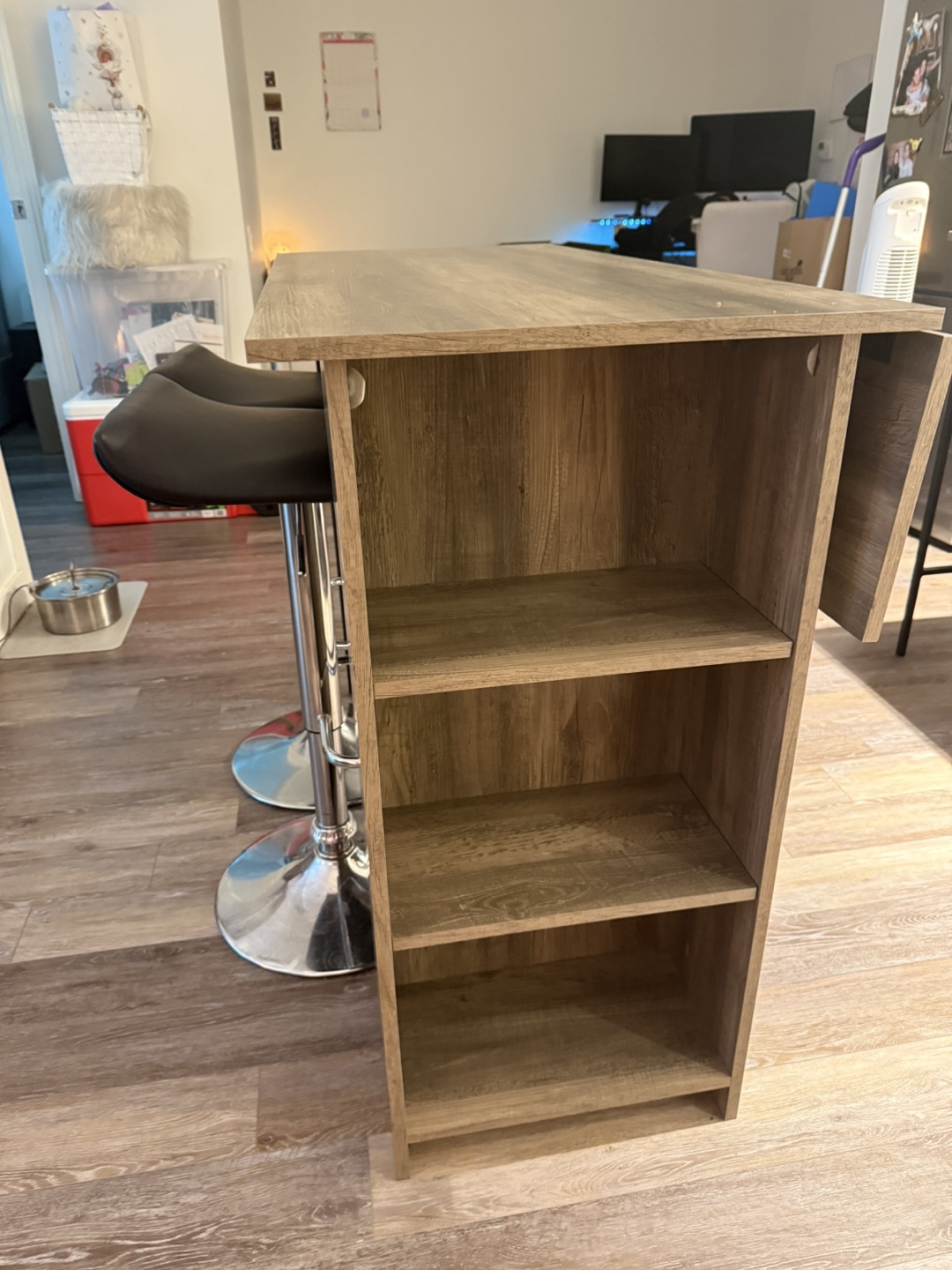 Kitchen Island with fold out leaf