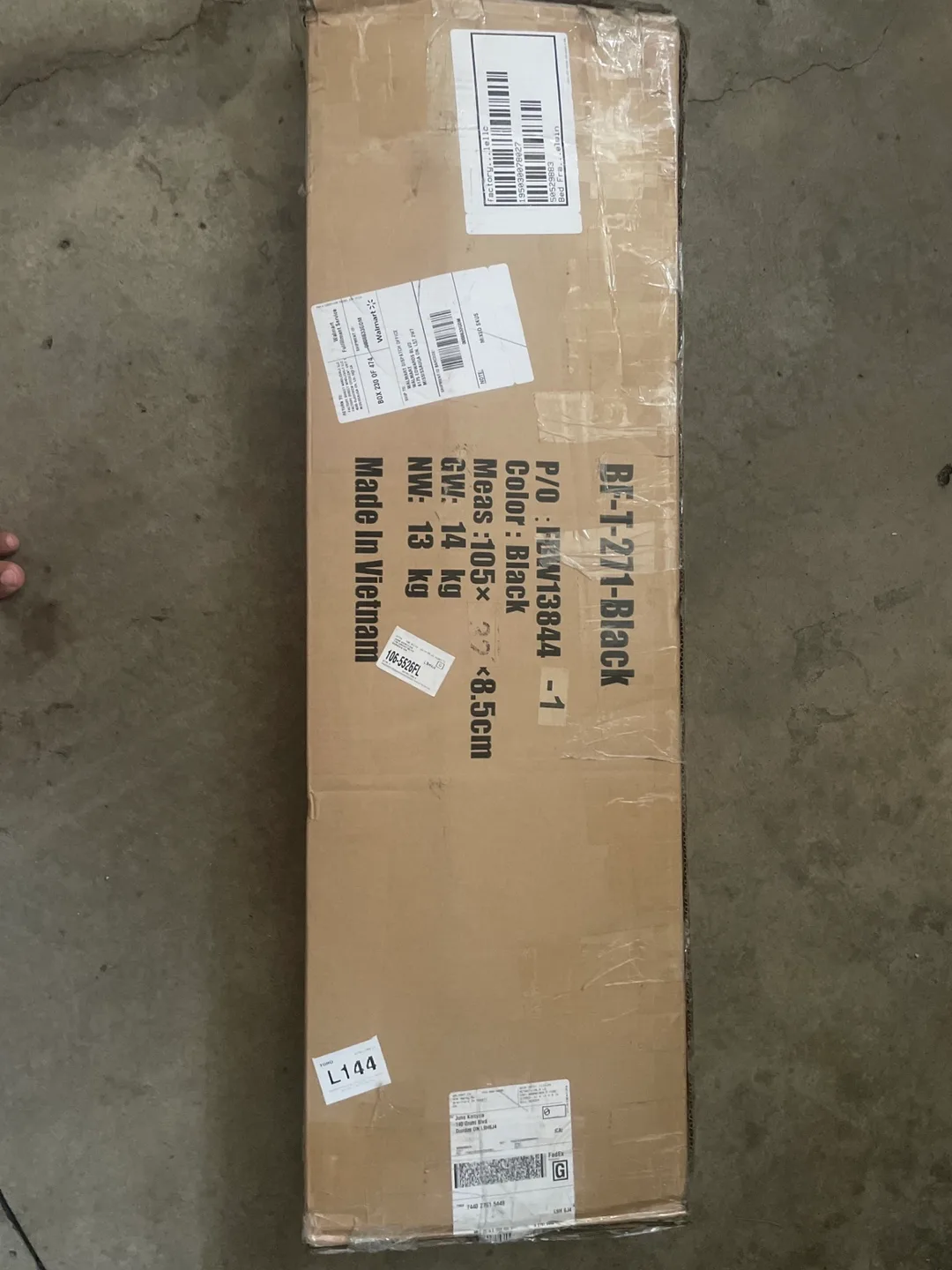 Black Bed Frame (105x22x8.5cm) thumbnail