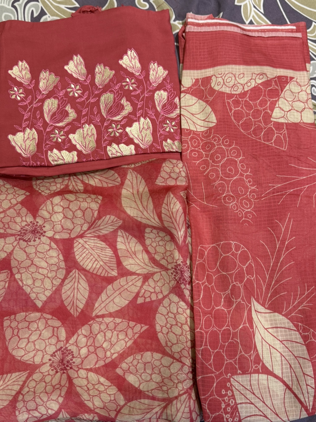 Unstitched Punjabi suit