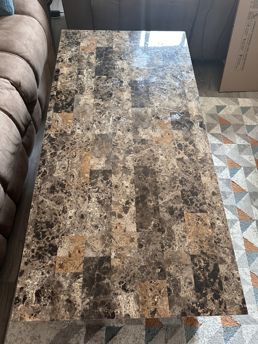 Marble Pattern Coffee Table