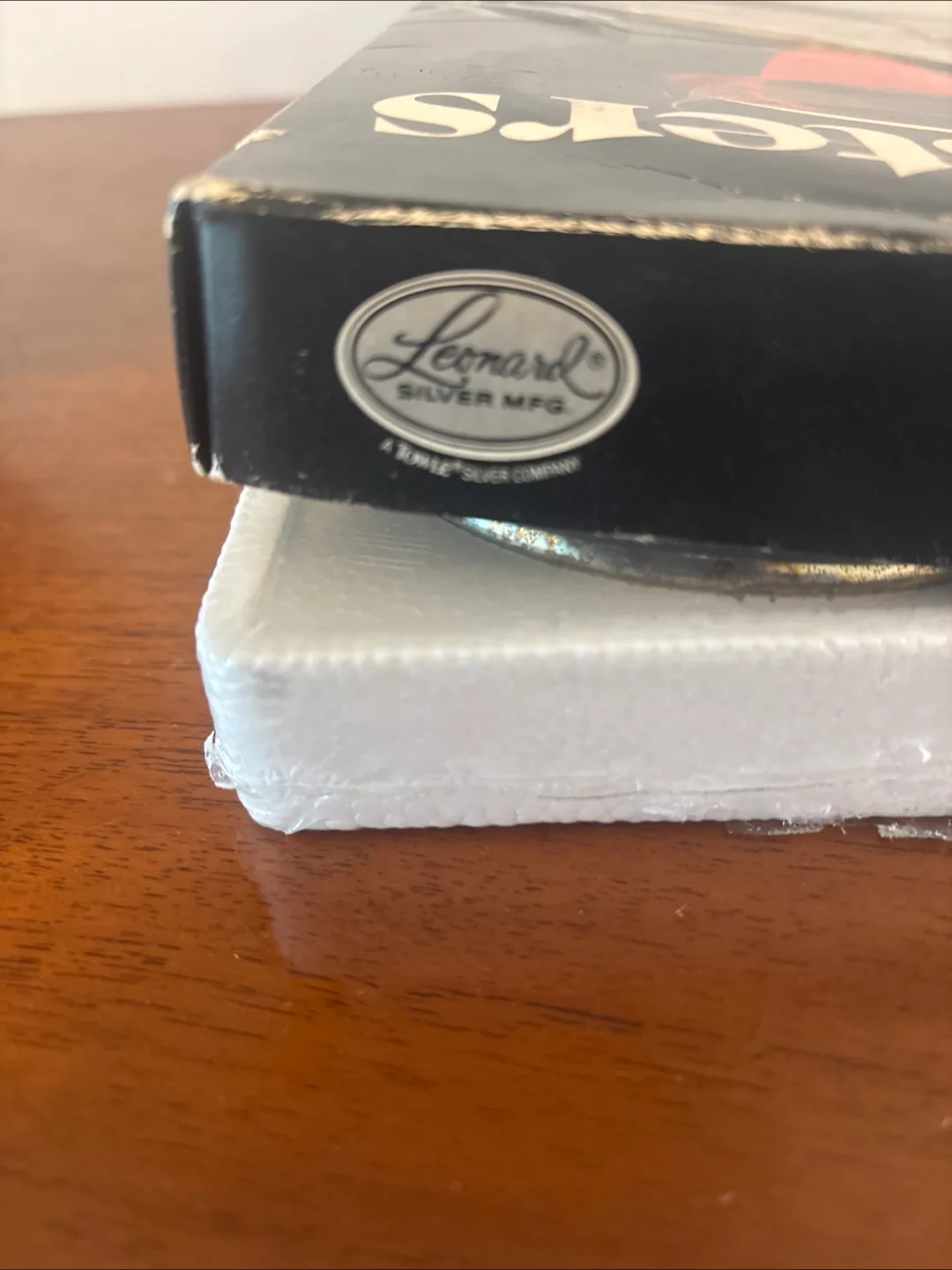 Vintage Leonard Four Piece Silverplate & Crystal Coaster Set image indicator(6)