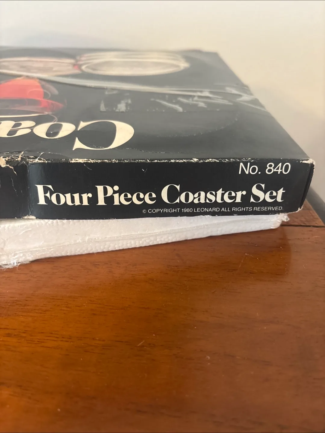 Vintage Leonard Four Piece Silverplate & Crystal Coaster Set image indicator(5)