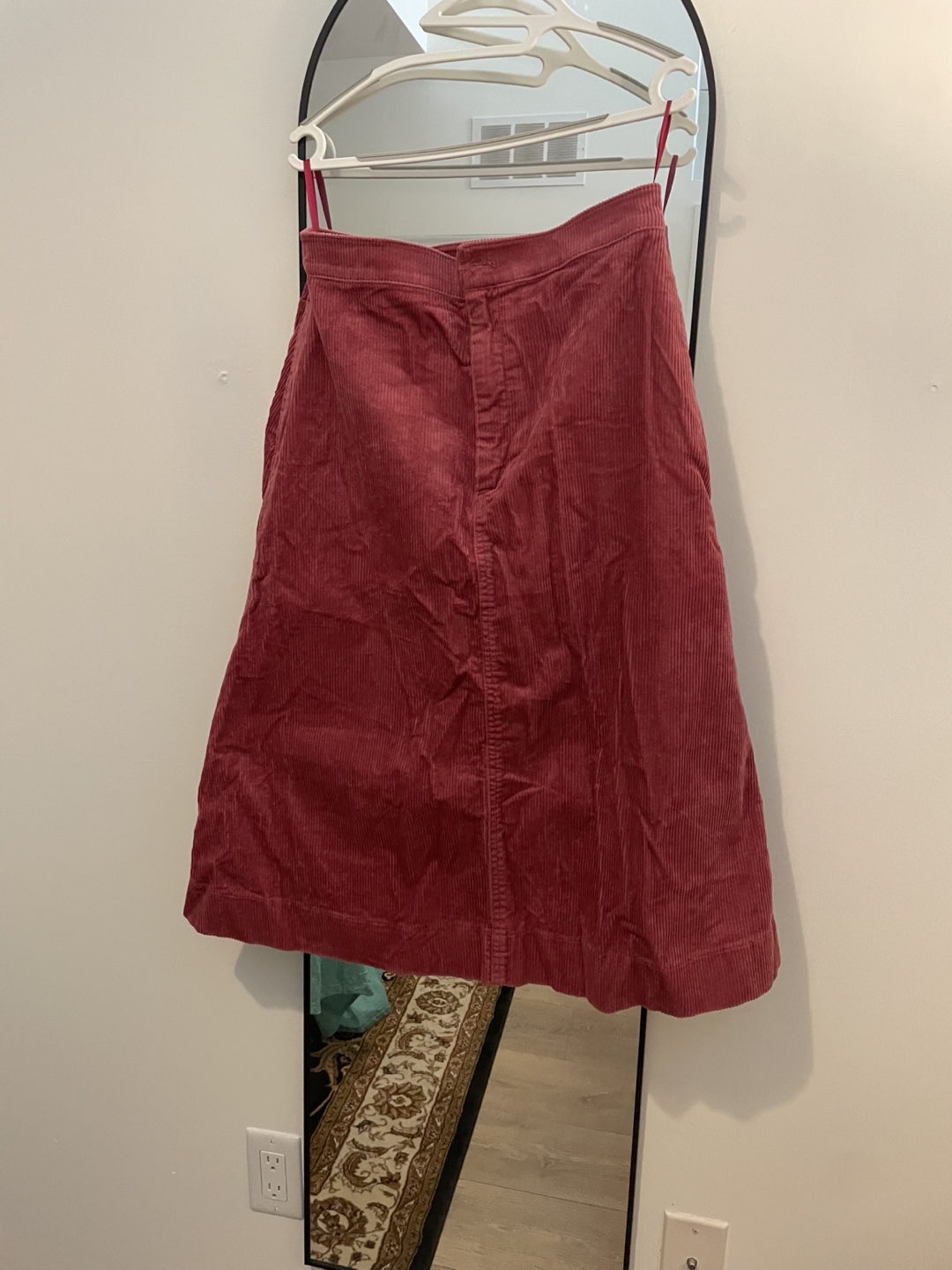 Uniqlo Corduroy Skirt - Red, size 8