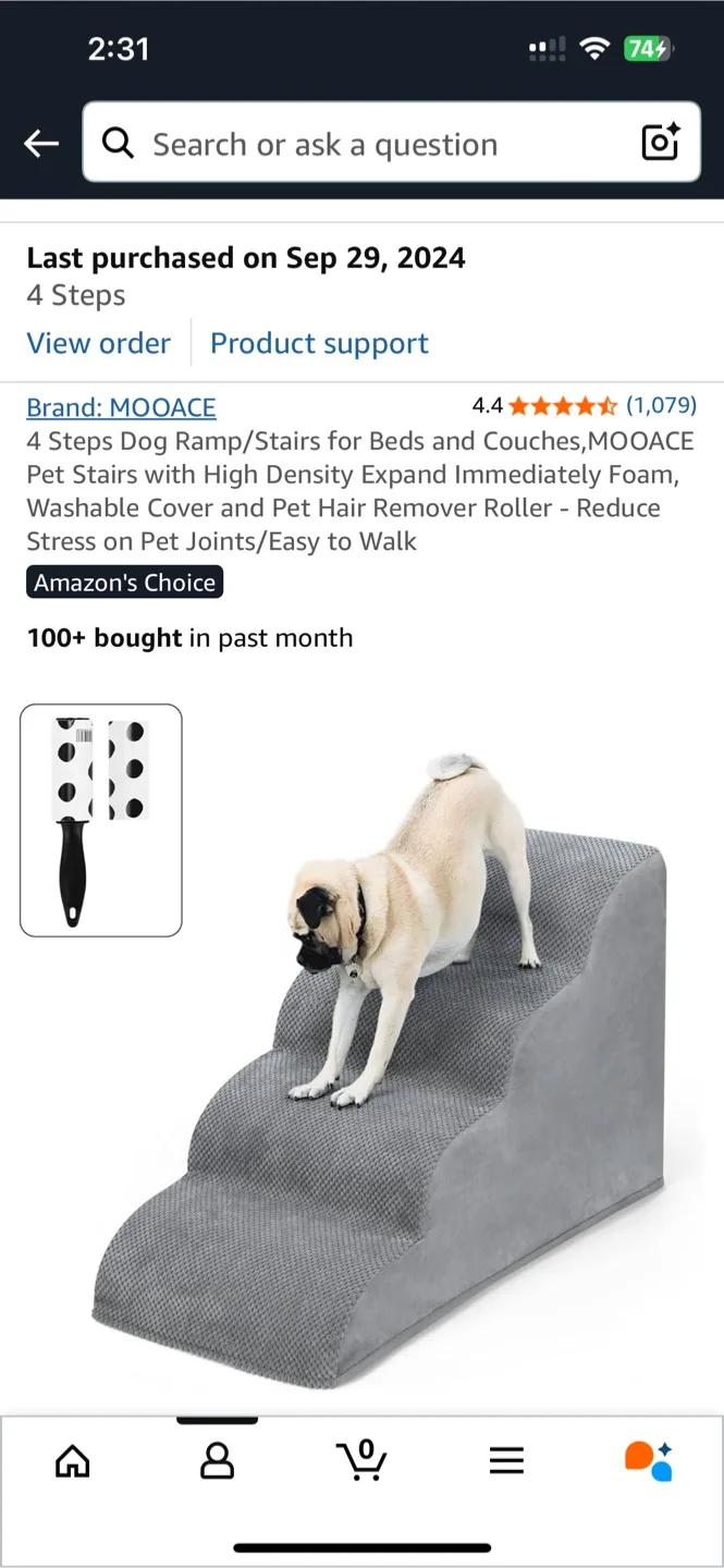 Dog stairs, dog ramp, dog staircase thumbnail