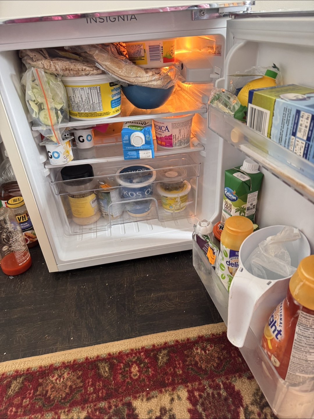 Insignia Compact Retro Fridge - Like New! - photo 3