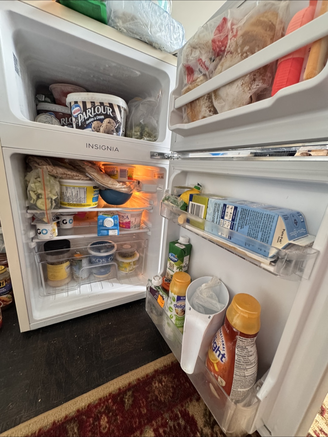Insignia Compact Retro Fridge - Like New! - photo 2