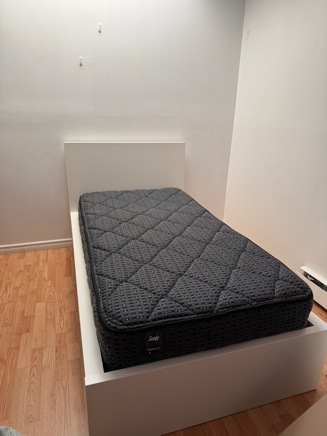 IKEA Single Bed Frame with Sealy Mattress