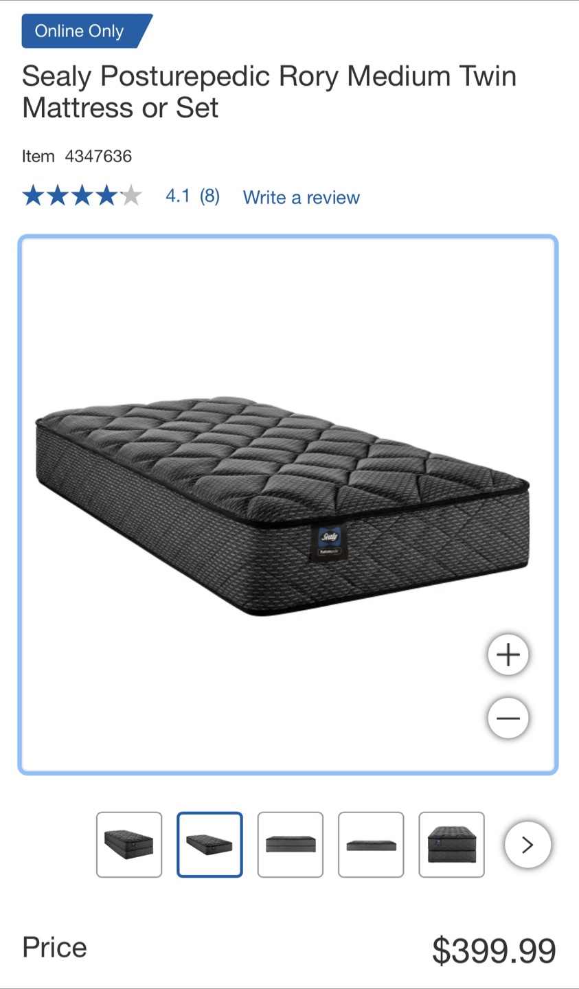 IKEA Single Bed Frame with Sealy Mattress - photo 5