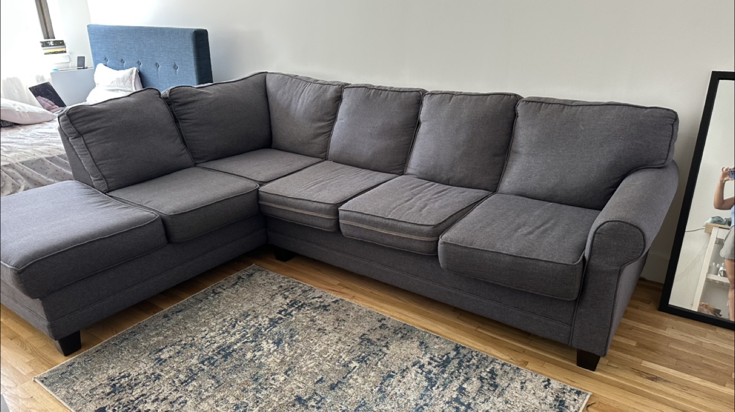 Gray Sectional Sofa - photo 2
